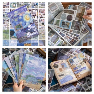 Simno 50 Fogli Vintage per Scrapbooking, Adesivi Estetici Washi per Collage Fai-da-Te - Product Image 3