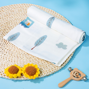 OEM suave bebé musulmán algodón portador de bebé Manta y sombrero con patrón de animales de dibujos animados - Product Image 2