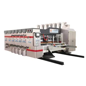 High speed 2 color flexo printing machine for corrugated paper factory supply