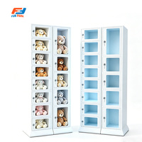 Armoire de rangement à éclairage LED blanc avec serrure à clé indépendante pour la réception de cadeaux dans les zones de rédemption de prix d'arcade