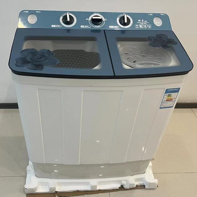 J 15kg Double Bucket Household Appliances Washing Machine Stainless Steel Inner Bucket Hot Selling Large Capacity English Spot