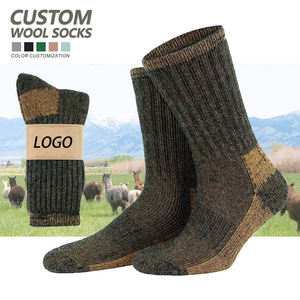 Chaussettes Thermiques Épaisses en Laine Mérinos Doublées en Tissu Éponge pour le Ski, le Camping, la Randonnée et les Activités de Plein Air – Haute Qualité – Vente en Gros - Product Image 1