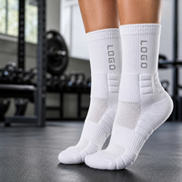 Chaussettes de sport personnalisées avec logo, chaussettes de sport extensibles de qualité supérieure pour l'exercice, la marche et les performances quotidiennes