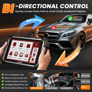 Ancel ds600 Elite Full hệ thống 34 + thiết lập lại Bi-directional TPMS ECU phun Cording immo OBD2 Scanner công cụ chẩn đoán 1 năm - Product Image 4