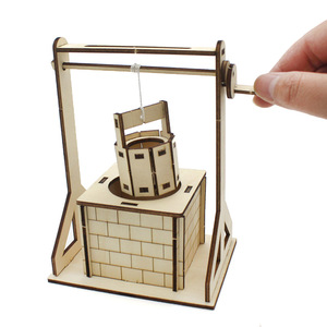 Kit de Ciencia con Polea de Madera, Juguete Educativo de Ensamblaje Manual para Niños de 7 a 9 Años, Modelo de Aprendizaje STEM - Product Image 2