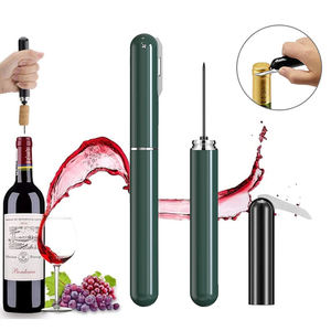 Ouvre-bouteille à vin à pression d'air en forme de stylo, <span class=keywords><strong>tire</strong></span>-<span class=keywords><strong>bouchon</strong></span> portable à pompe à air <span class=keywords><strong>avec</strong></span> <span class=keywords><strong>aiguille</strong></span> en acier inoxydable pour bouteilles de vin - Product Image 1