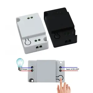 AC 90-220v 433mhz rf transmitter and receiver remote switch 220v 1 channel with wireless wall switch