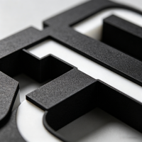 Letras de Espuma de PVC Cortadas con Láser Personalizadas, Alfabeto de Plástico Tallado en 3D para Logotipo de Tienda o Empresa