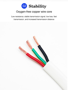 3C + E TPS cavo elettrico piatto 1.5MM-6MM PVC isolato gemello terra <span class=keywords><strong>3</strong></span> per uso industriale come/NZS 5000.2 100m rotolo 100m - Product Image 4