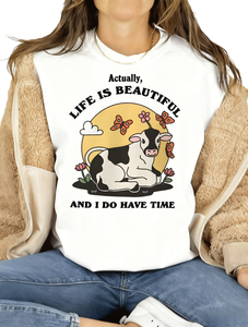 T-shirt da donna a maniche corte in cotone con stampa a lettere, girocollo casual, stile primavera estate - San Valentino - Product Image 1