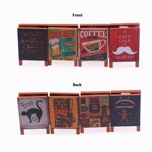<span class=keywords><strong>Casa</strong></span> delle bambole <span class=keywords><strong>per</strong></span> le ragazze <span class=keywords><strong>casa</strong></span> delle bambole Mini simulazione in legno segno retrò lavagna ornamenti decorativi <span class=keywords><strong>per</strong></span> <span class=keywords><strong>natale</strong></span> in miniatura latte tè caffè mangiare - Product Image 3