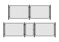 Panneau de clôture temporaire de maillon de chaîne en fer galvanisé de sécurité de chantier portable 6X12FT en Amérique pour les événements