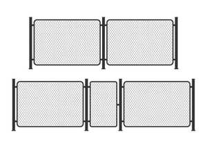 Panneau de clôture temporaire de maillon de chaîne en fer galvanisé de sécurité de chantier portable 6X12FT en Amérique pour les événements - Product Image 2