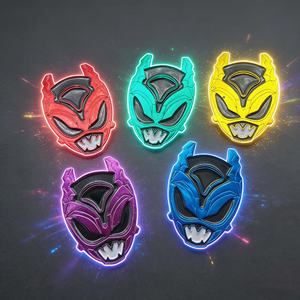 Casque de Ranger coloré arc-en-ciel, plaqué or/nickel, émail dur, sérigraphié, pour personnages de films et séries TV, souple pour badges - Product Image 1