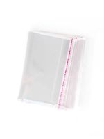Sacs en plastique OPP transparents avec poignée auto-adhésive et impression par gravure pour l'emballage cadeau de colliers et de pierres précieuses