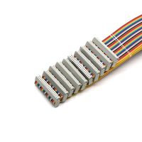 Hochwertige benutzer definierte 2,54 Flach kabel Regenbogen kabel 3 Ampere 500V AC Farb leitung Draht verbindungs leitung für den Heimgebrauch