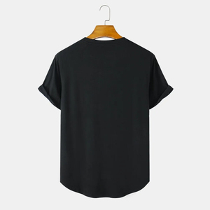 Camiseta de Verano Casual Premium para Hombre, Color Negro, Manga Corta, Logotipo Personalizado, Uso Diario, Fabricante de Marca Privada - Product Image 2