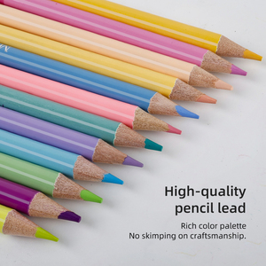 Macaron đôi đã kết thúc Thiết kế 12 bút chì cung cấp 24 màu sắc thiết lập cầu vồng colour bút chì phác thảo Bút Chì Màu thiết lập - Product Image 4