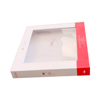 Boîte cadeau magnétique en forme de livre, personnalisée, de qualité supérieure, robuste et durable, avec fenêtre en PVC pour l'emballage d'un kit de démarrage pour les cils