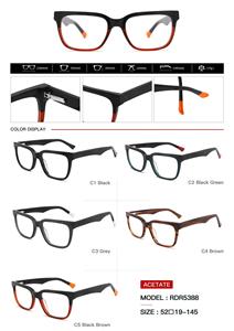 Unisex Retro Acetate Large Glasses Frame European and American Minimalist Artistic Style Men's Women's Fashionable Accessory - Product Image 3