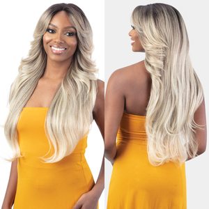 Pelucas de Cabello Castaño Rojizo con Frente de Encaje, Pelucas Sintéticas con Ondas Suaves, Pelucas sin Pegamento de Alta Calidad para Mujeres Negras - Product Image 4