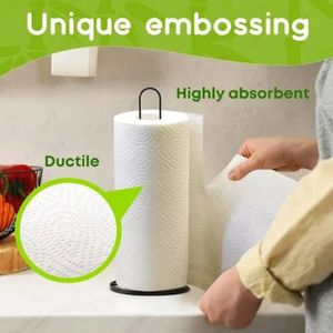 Papel higiénico sin blanquear <span class=keywords><strong>de</strong></span> bambú respetuoso con el medio ambiente OEM y ODM, rollo <span class=keywords><strong>de</strong></span> cocina <span class=keywords><strong>de</strong></span> bambú biodegradable duradero <span class=keywords><strong>de</strong></span> 2 capas, toalla <span class=keywords><strong>de</strong></span> papel tisú - Product Image 3