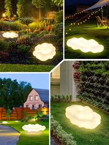 Lámpara de Jardín Decorativa de Metal Ligero, Acero al Carbono y PE, Estilo Nórdico Creativo, para Exteriores, Parques, Jardines y Césped, Resistente al Agua - Product Image 6