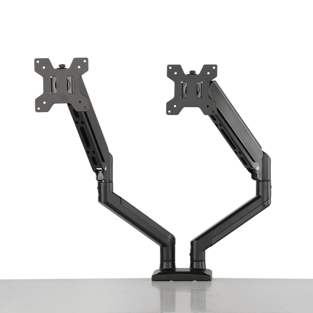 Ergonomic OEM ODM Dual Arms Gas Spring Heavy Duty Adjustable Computer Monitor Stand Desktop Game Mount Bracket