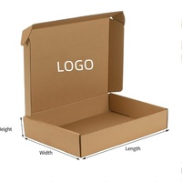 Boîte d'emballage échantillon gratuite, boîtes d'expédition écologiques, boîtes de courrier en carton personnalisées avec logo