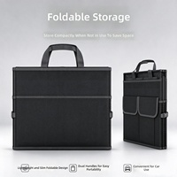 Organisateur de coffre de voiture pliable en tissu Oxford épaissi, boîte de rangement portable multifonctionnelle, ensemble d'équipement de camping en plein air