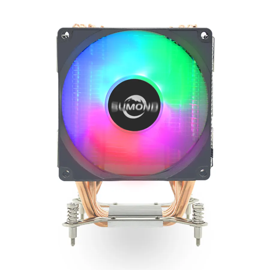 Computer CPU Kühler 90mm stumm RGB Lüfter 6 Kupfer rohr effiziente Wärme ableitung 4PIN PWM Lüfter CPU Kühler