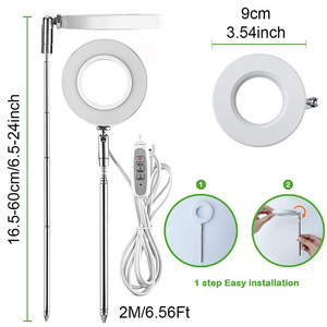 Lampes LED de croissance <span class=keywords><strong>pour</strong></span> plantes <span class=keywords><strong>d</strong></span>'<span class=keywords><strong>intérieur</strong></span> à spectre complet, réglables en hauteur, avec minuterie automatique marche/arrêt et 10 niveaux de luminosité - Product Image 2