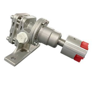 مضخة تروس عالية الجودة منخفضة التكلفة مصنوعة من الفولاذ المقاوم للصدأ 304 316 316L مضخة تروس خارجية للقياس للسوائل مثل الراتنج الفوراني وسيليكات الصوديوم - Product Image 4