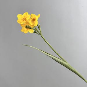 Narcisi Artificiali a 4 Teste da 44cm Direttamente dalla Fabbrica, Fiori di Narciso in Seta all'Ingrosso per Decorazione Casa e Tavola - Product Image 6