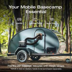 Climatiseur solaire portable ECOFLOW WAVE 3 1800W/6100 BTU refroidissement 2000W/6800 BTU chauffage 1000W charge rapide 75 minutes pour - Product Image 2