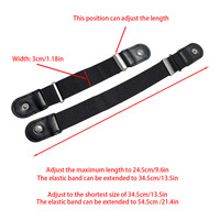 Ceinture invisible sans perforation pour jeans, style décontracté, avec bouton-pression, taille ajustable, élastique large et extensible