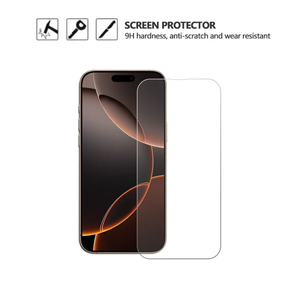 ฟิล์มกระจกนิรภัยแบบใส 2.5D HD สำหรับโทรศัพท์มือถือ iPhone 16 14 15 17 Pro Max - Product Image 1