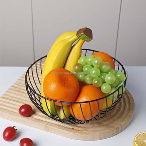 Moderner Nordischer Gusseisen-Obstkorb - Minimalistisches Rundes Design, Robuster Dekorativer Korb für die Küche - Product Image 1