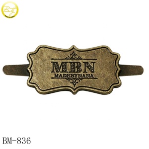 <strong>Handbags</strong> Hardware Supplier <strong>Customized</strong> Brushed <strong>Brass</strong> Name Label Rectangle Shape <strong>Metal</strong> Engraved <strong>logo</strong> <strong>Tags</strong> <strong>for</strong> Purse Accessory - Product Image 3