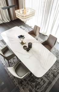 Offre Spéciale – Dalles de Porcelaine Haute Brillance 1600x3200mm Effet Marbre Blanc Karakata avec Veines, Résistantes aux Acides et Antidérapantes pour Cuisine, Aménagement Paysager et Hall - Product Image 2