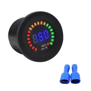 Voltmeter digital warna-warni 12v universal