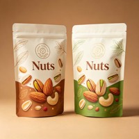 Sachet d'emballage personnalisé pour noix, pochette stand-up refermable en plastique avec fermeture éclair, anti-odeur, en Mylar, Bolsas Doypack Zip Lock pour aliments et bonbons gélifiés