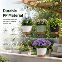 WEICHENGXING Vente en gros de jardinières suspendues auto-arrosantes en plastique, pot de fleurs suspendu, panier suspendu pour la maison et le jardin