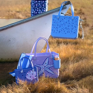 Sacs à main pliables légers en EVA pour femmes, imperméables, rectangulaires, durables, grande capacité, imprimés, mode, sacs de voyage - Product Image 1