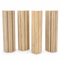 Décoration Forme spéciale 3d Bois Intérieur Extérieur Flexible Panneau mural en MDF incurvé Panneaux cannelés Revêtement mural