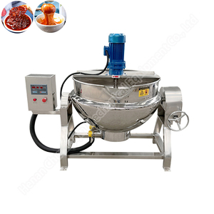ketchup steam-jacketed-kettle mixer Jacketed Kettle Cooking Machine Cooking Kettle With Agitator - Product Image 2