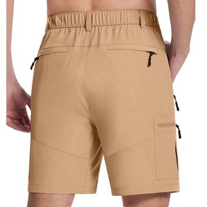 Shorts d'extérieur décontractés pour hommes de qualité supérieure, résistants à l'eau, en tissu extensible, séchage rapide, design utilitaire, poches fonctionnelles, personnalisation de la marque - Product Image 2