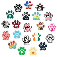SHINQEAR Nouveau design Populaire Breloque patte de chien pour chaussures, Ornements de sandales en caoutchouc au style charmant, Boucles décoratives pour sabots de chien tendance
