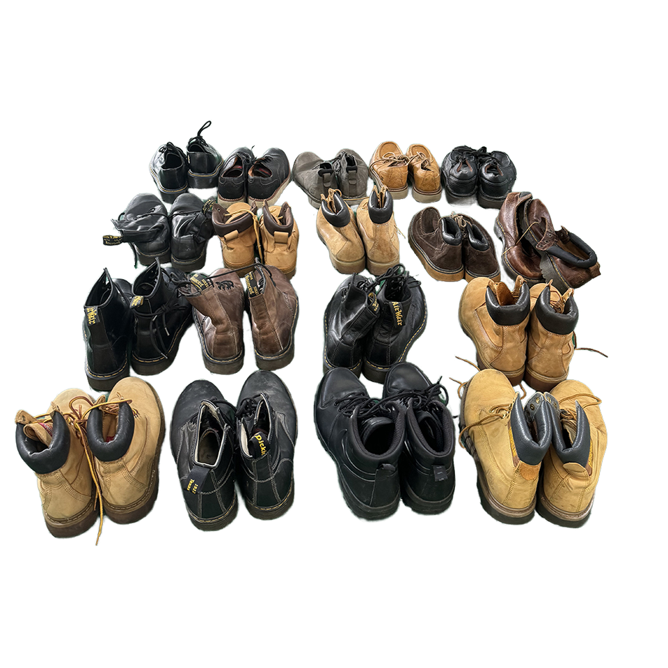 2nd Hand Boot Shop High Quality Second Hand Men's Martin Boots Stock
