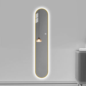 Luxus kleine Größe extrem schmal Ganzkörper spiegel Schmink spiegel LED-Licht Eingangs dekoration Langer Spiegel Wandbehang - Product Image 3